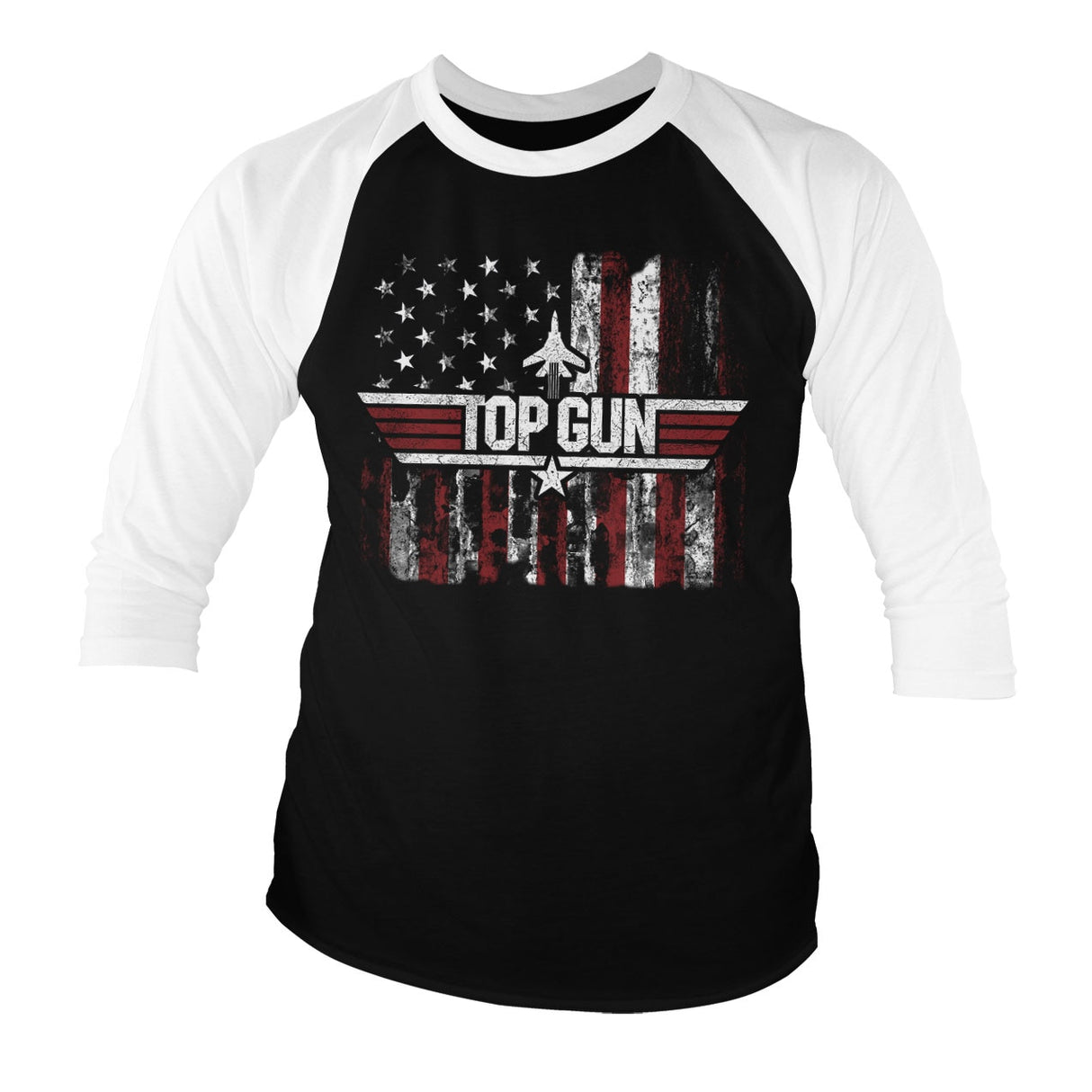 Top Gun - America Baseball 3/4 Sleeve Tee