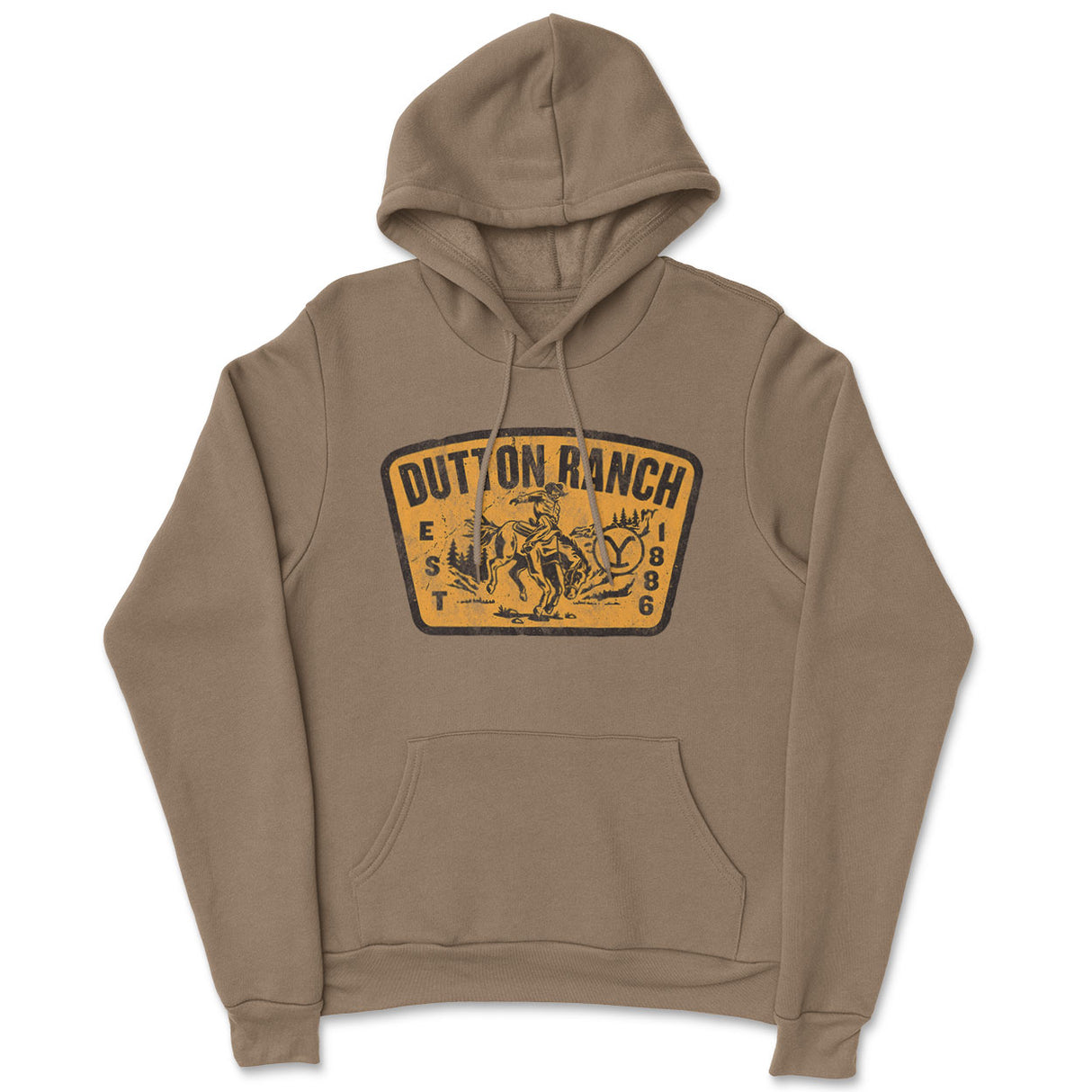 Yellowstone - Washed Dutton Ranch Patch Hoodie