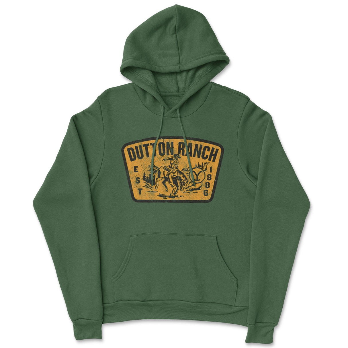 Yellowstone - Washed Dutton Ranch Patch Hoodie