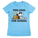 Snoopy - Too Cool For School Girly Tee