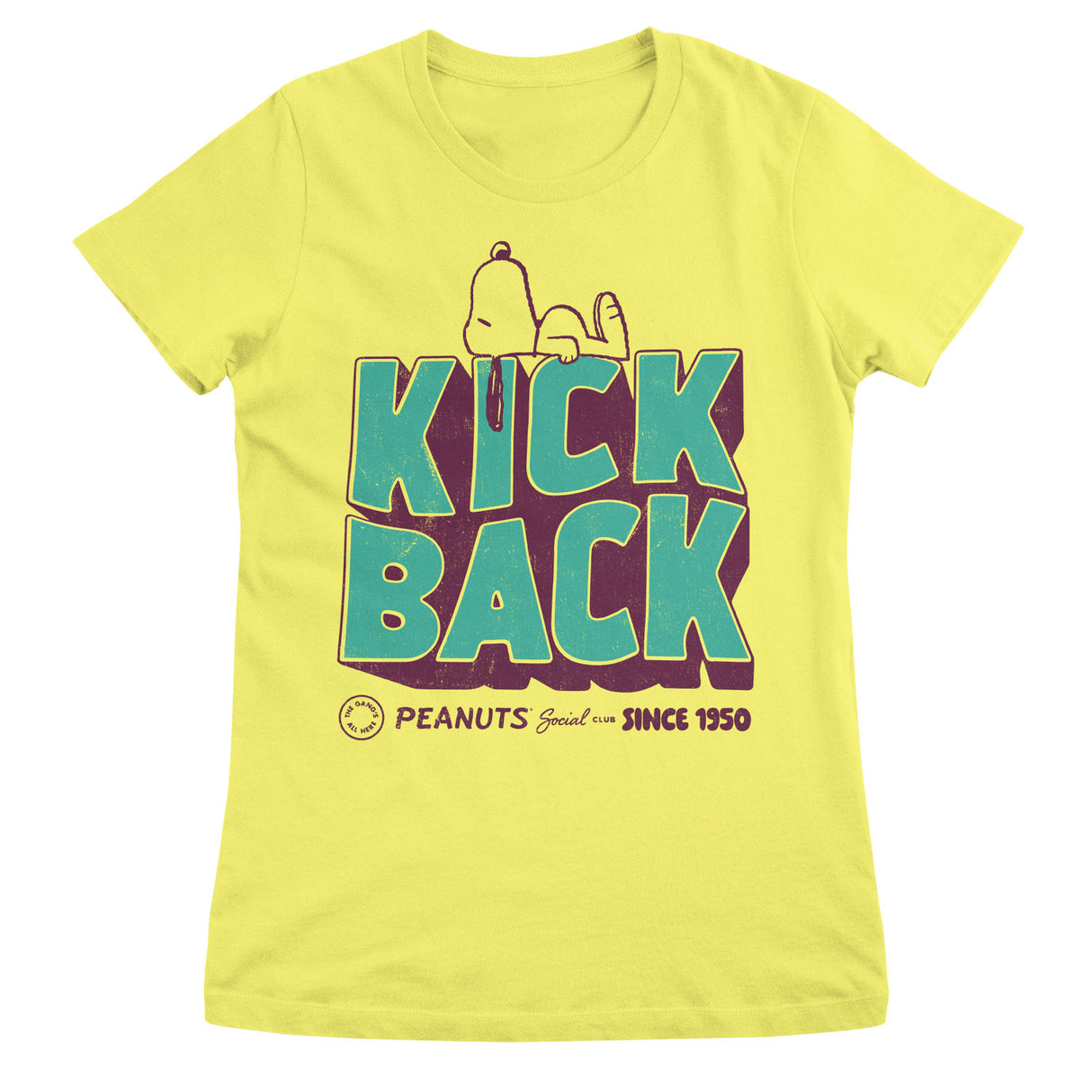 Peanuts - Kick Back Social Club Girly Tee