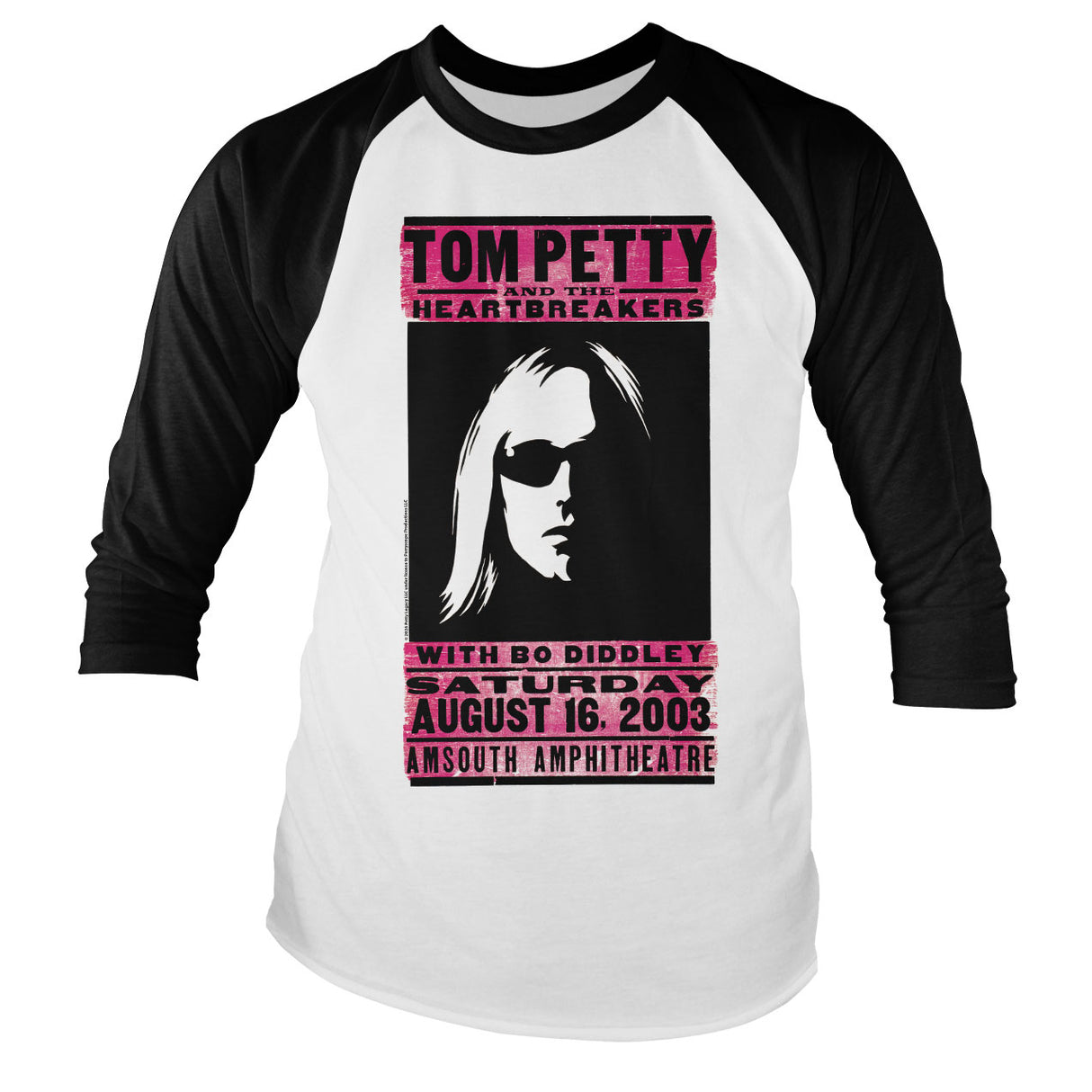 Tom Petty - Amsouth Poster T-Shirt Baseball Long Sleeve Tee