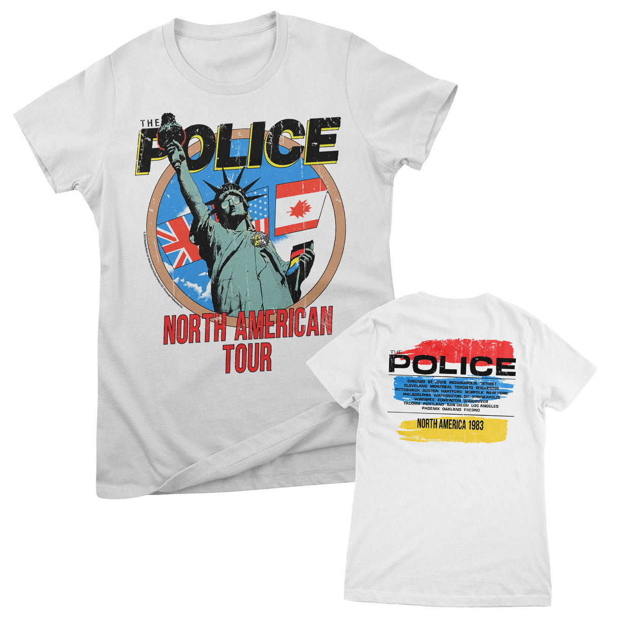 The Police - North American Tour Girly Tee