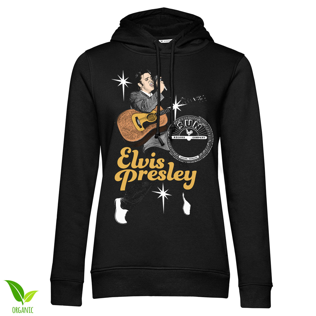 Elvis On Toes Girly Hoodie