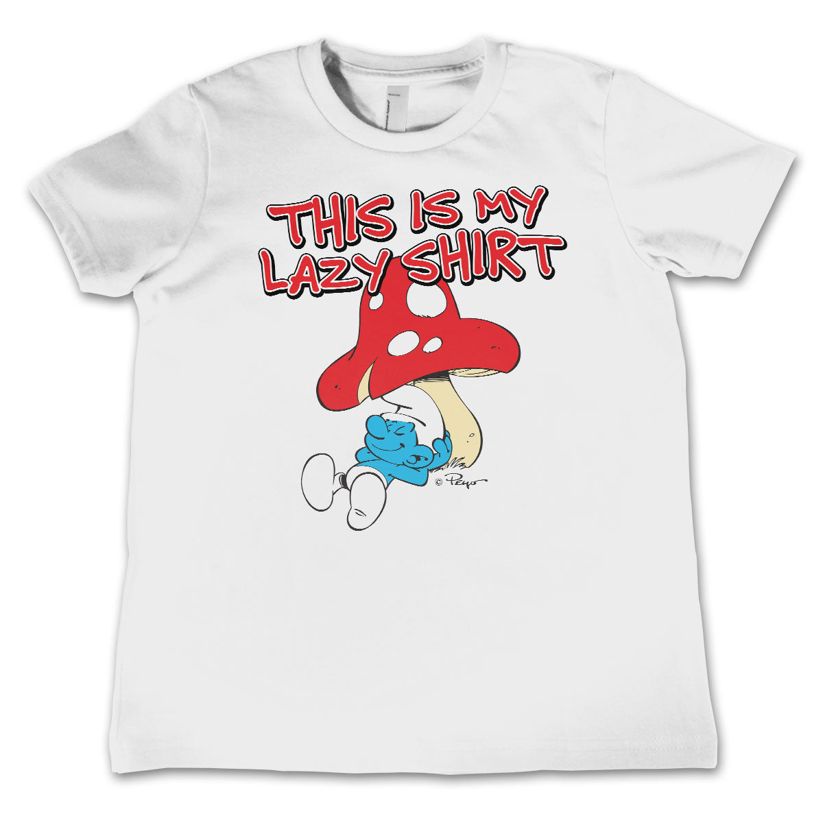 The Smurfs - This Is My Lazy Shirt Kids Tee