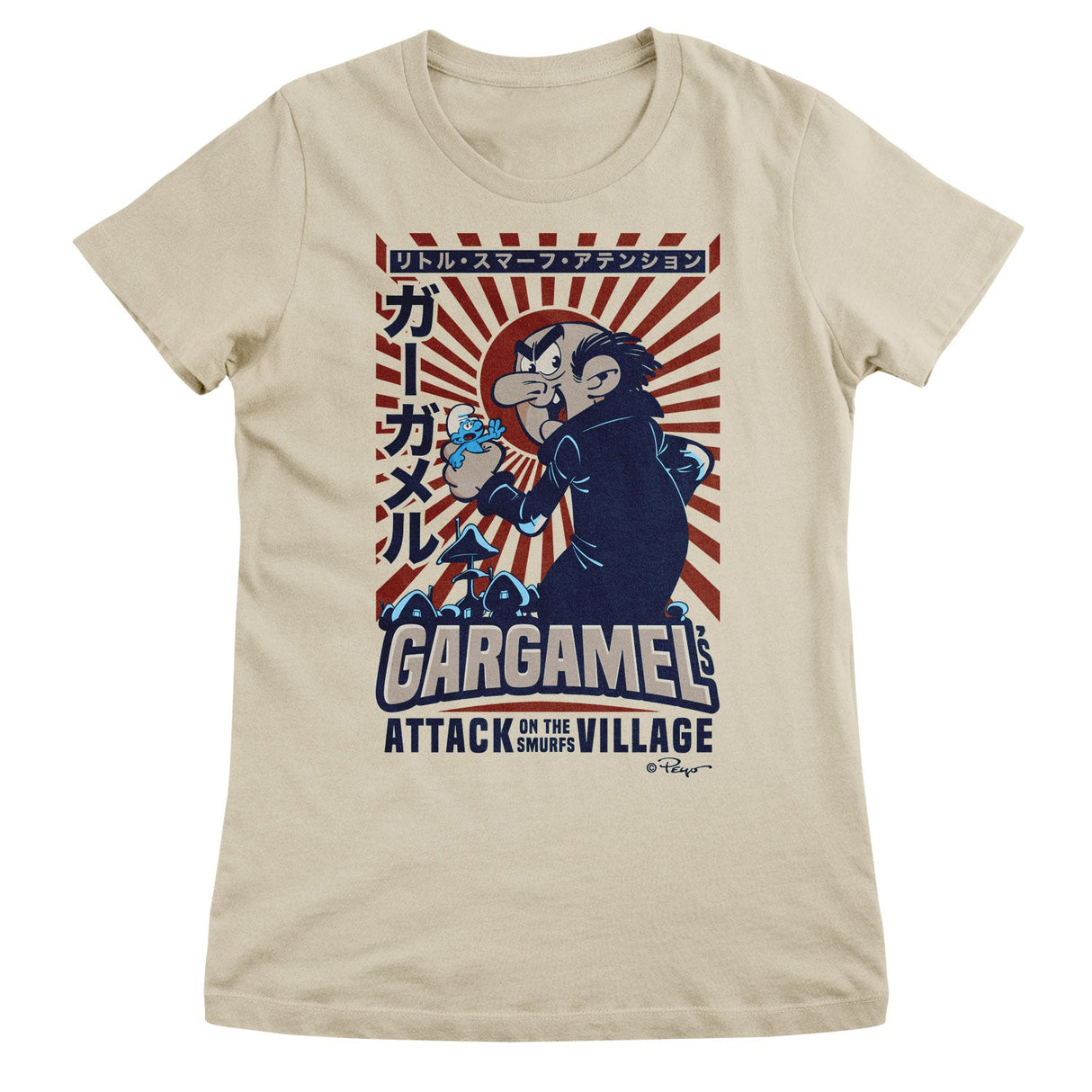 Gargamel - Attack Of The Smurfs Village Girly Tee