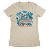 Ride The Wave - Smurf Beach Girly Tee