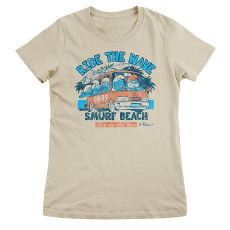 Ride The Wave - Smurf Beach Girly Tee