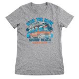 Ride The Wave - Smurf Beach Girly Tee