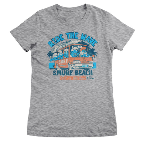 Ride The Wave - Smurf Beach Girly Tee