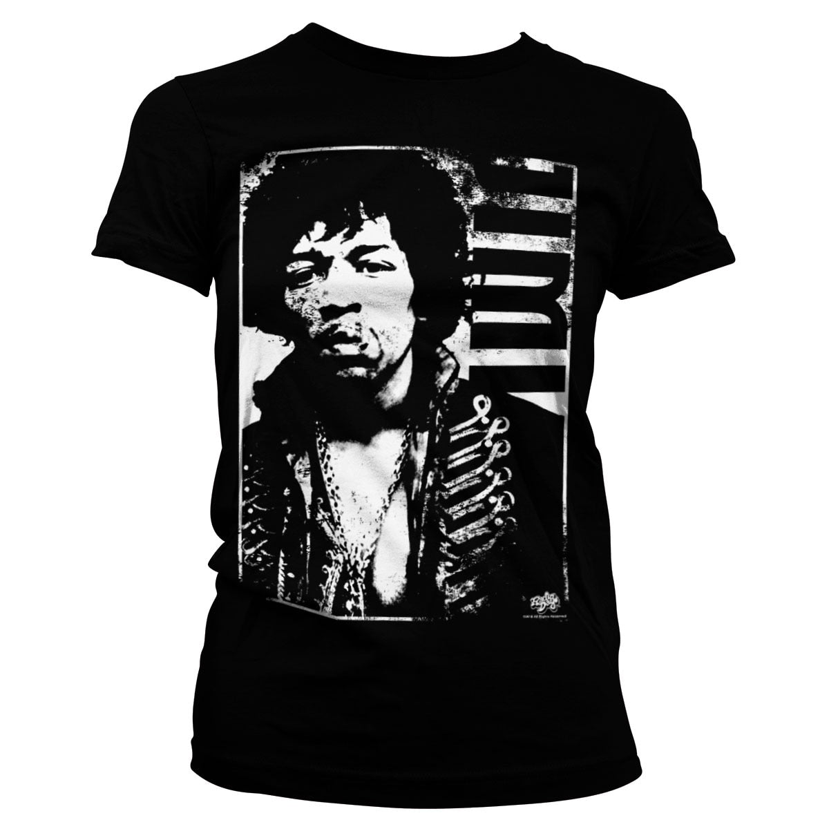 Jimi Hendrix Distressed Girly Tee