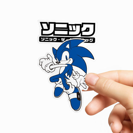 Sonic The Hedgehog Japanese Logo Sticker