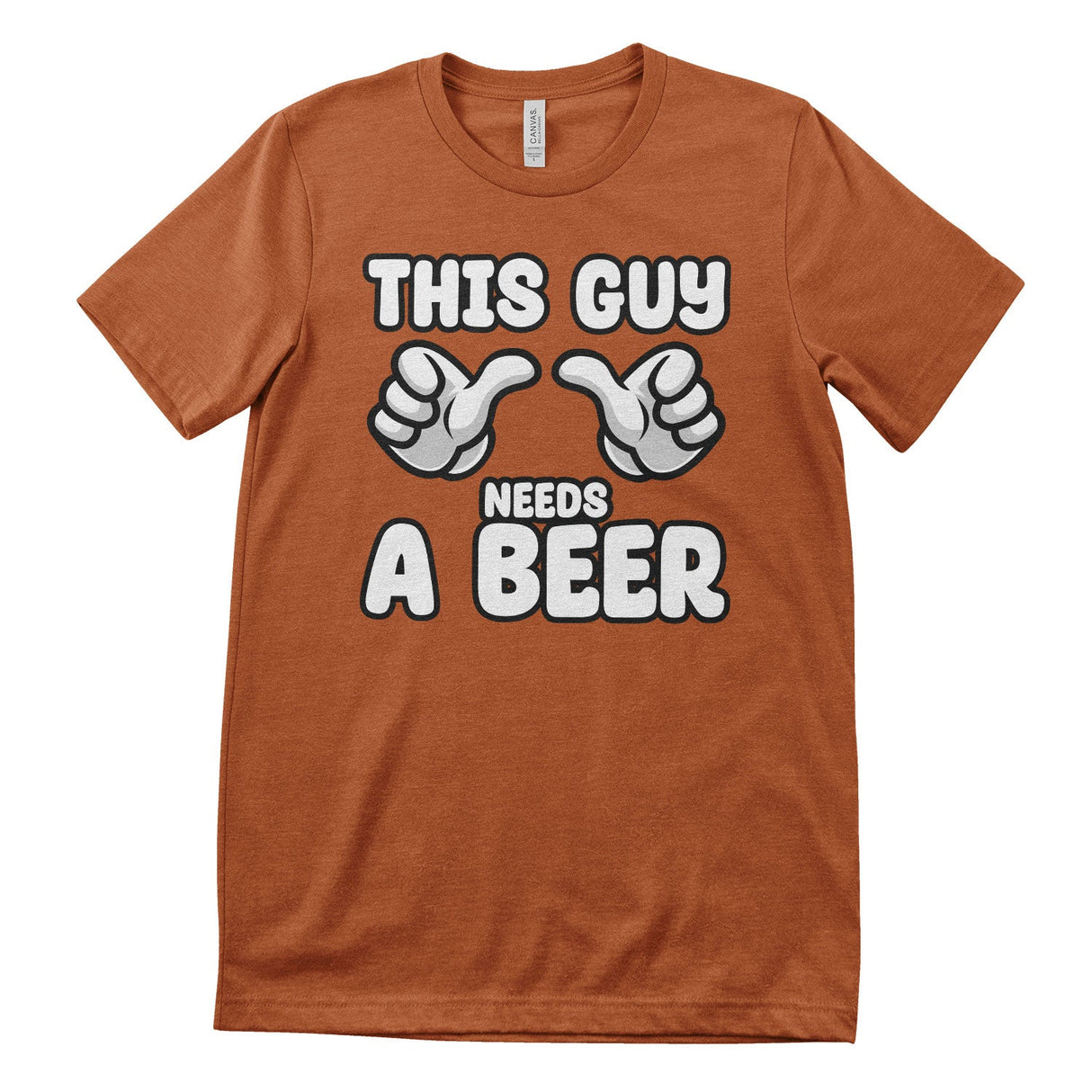 Cartoon Hands - This Guy Needs A Beer Tee