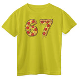 Six Seven Pizza Slice Kids Tee