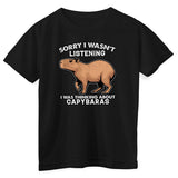 I Was Thinking About Capybaras Kids Tee