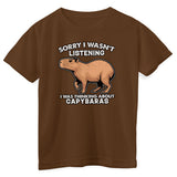 I Was Thinking About Capybaras Kids Tee