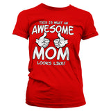 Awesome Mom Girly Tee