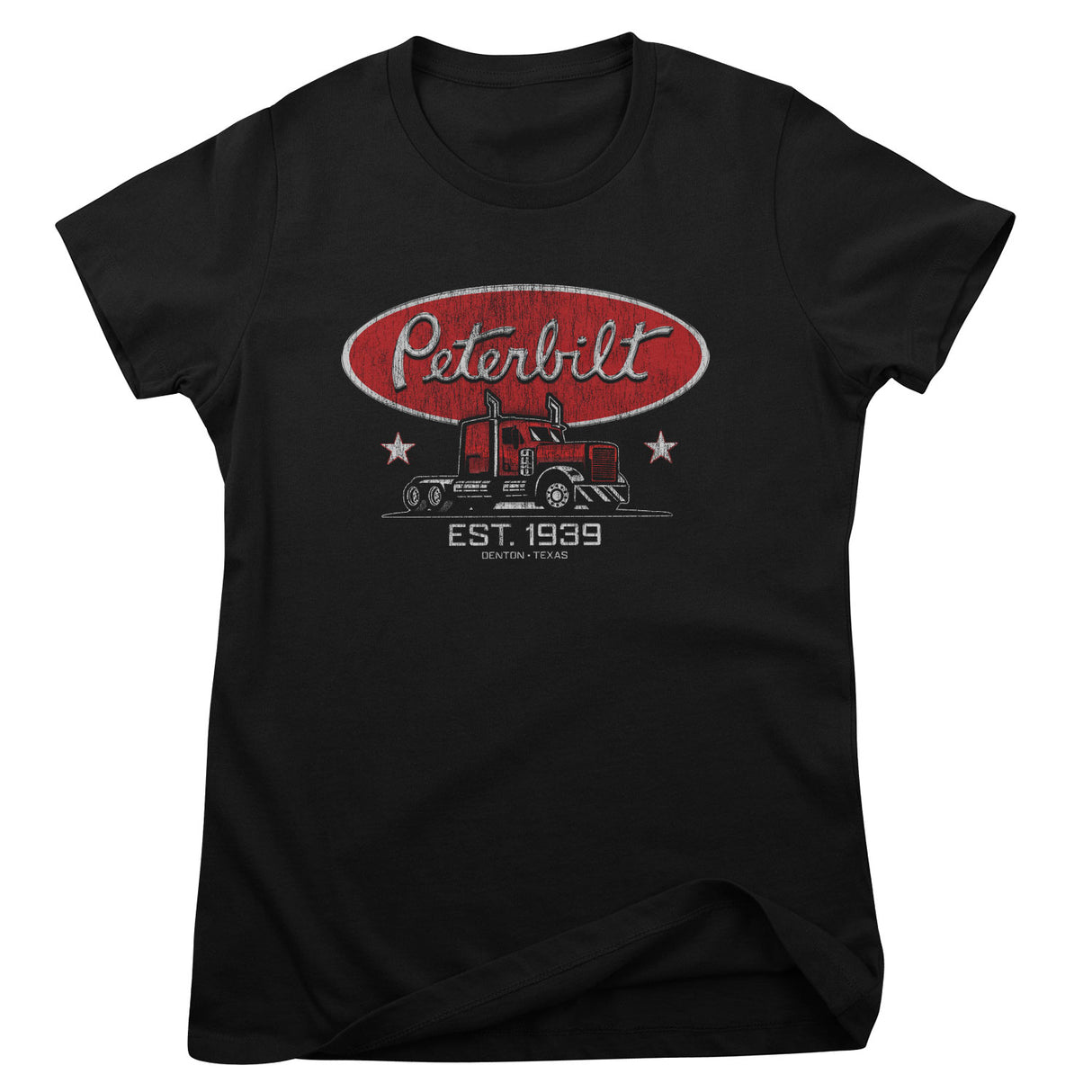 Peterbilt Trucks Retro Girly Tee