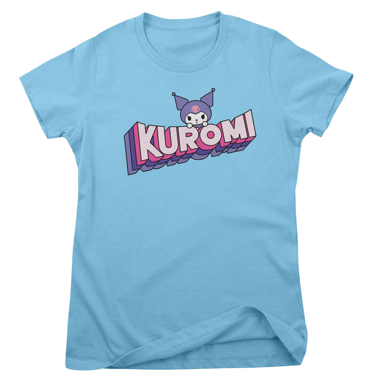 Kuromi Retro Pop Logo Girly Tee