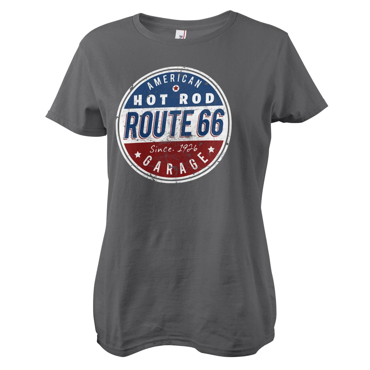 Route 66 - Hot Rod Garage Girly Tee