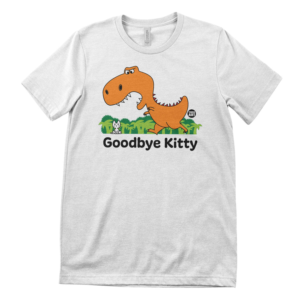 Goodbye Kitty Dinosaur - ToddArt T-Shirt