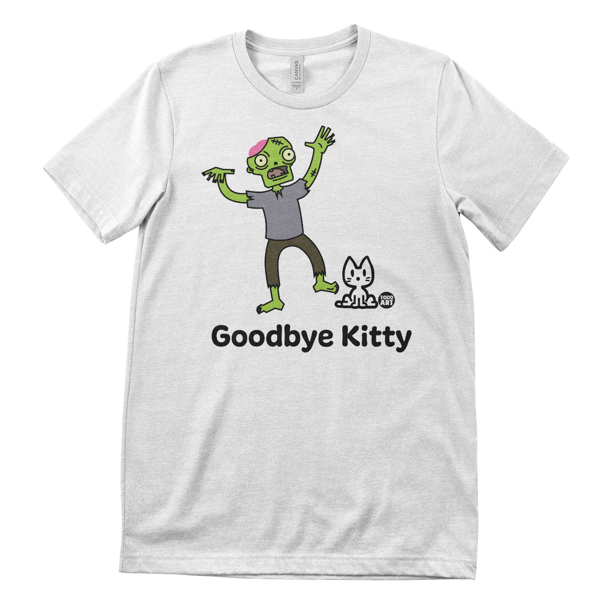 Goodbye Kitty Zombie - ToddArt T-Shirt