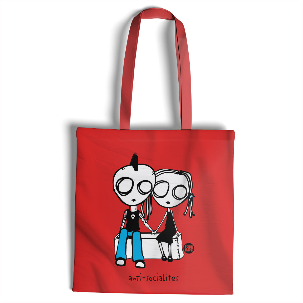 Anti-Socialites - ToddArt Tote Bag