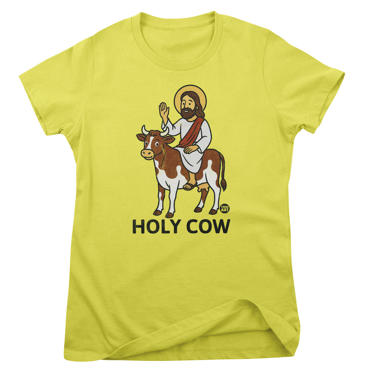 Holy Cow - ToddArt Girly Tee