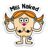 Miss Naked Sticker
