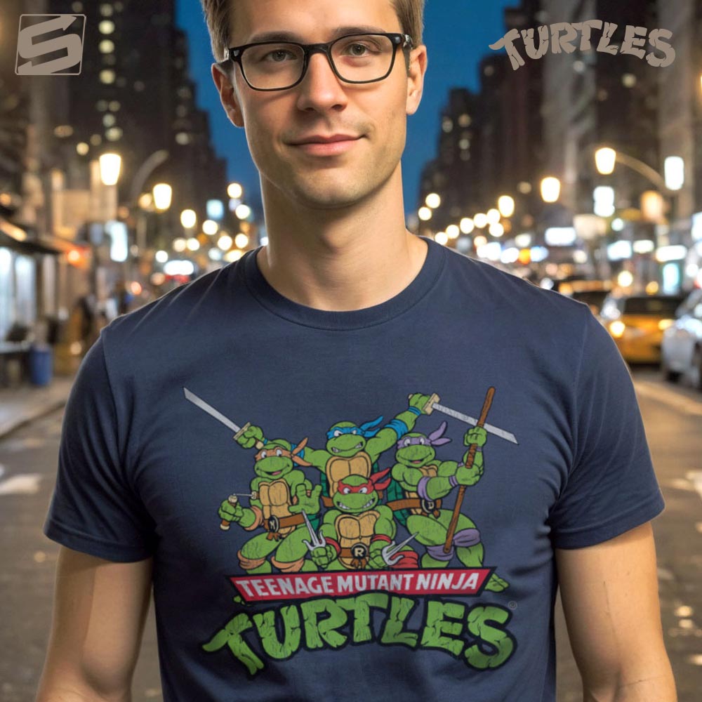 Turtles Distressed Group T-Shirt