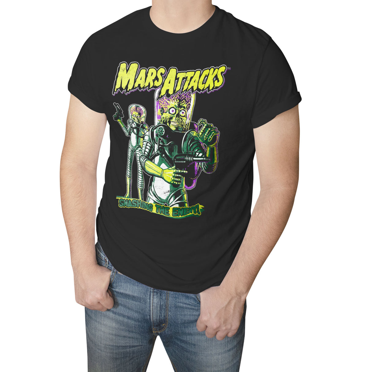 Mars Attacks - Smashing The Enemy T-Shirt