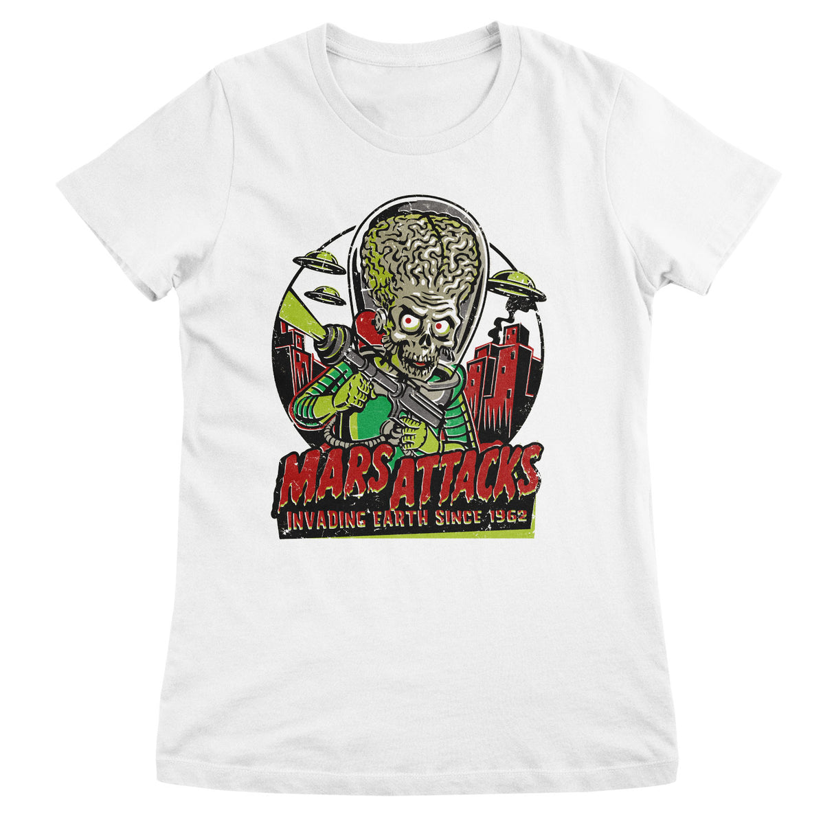 Mars Attacks - Invading Earth Since 1962 Girly Tee