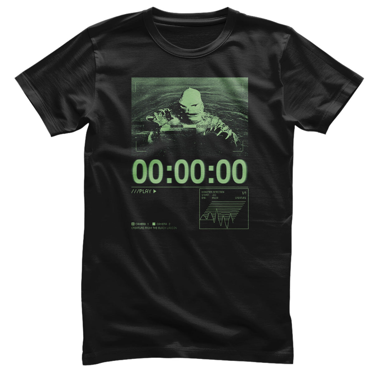 Creature From The Black Lagoon on CCTV T-Shirt