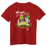 Shrek - Jingle Bells Christmas Smells Kids Tee