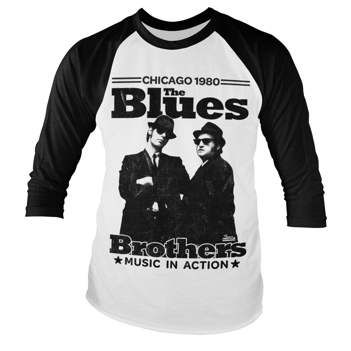 Blues Brothers - Chicago 1980 Baseball Long Sleeve Tee