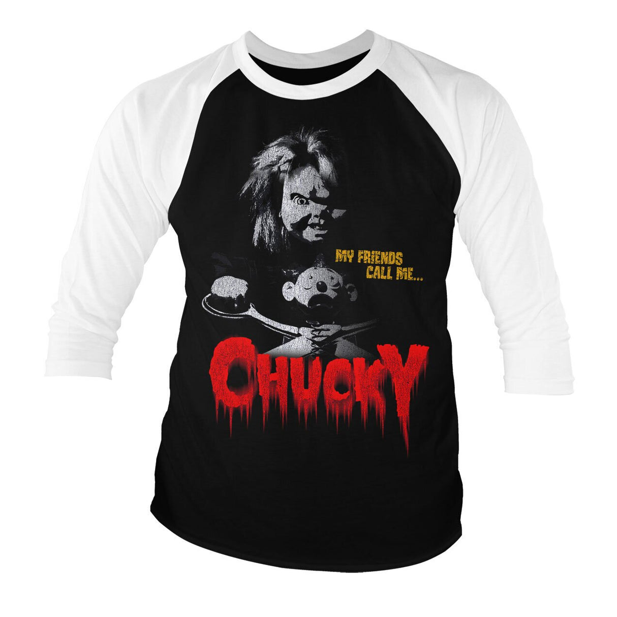 Call Me Chucky Baseball 3/4 Sleeve Tee