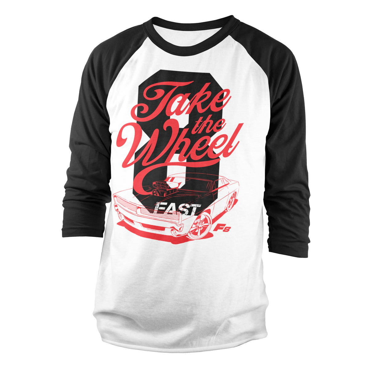 Fast 8 - Take The Wheel Baseball Long Sleeve Tee