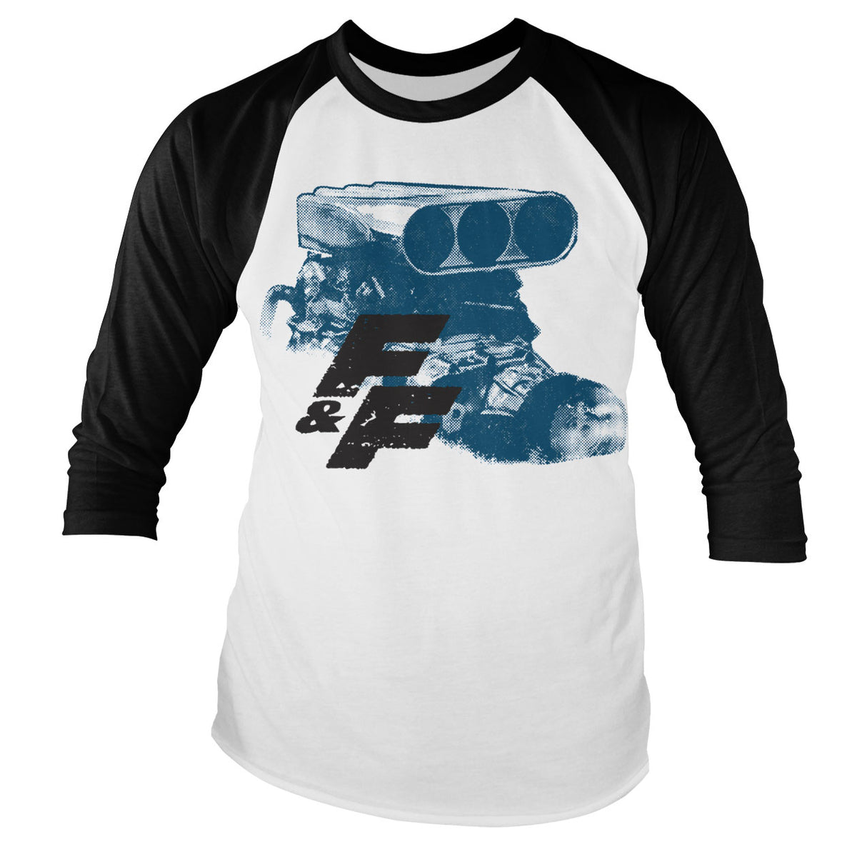 Fast & Furious Engine Baseball Long Sleeve Tee