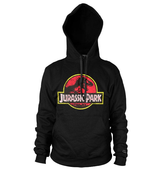 Jurassic Park Distressed Logo Hoodie