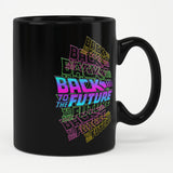 Back To The Future Neon Logos Mug