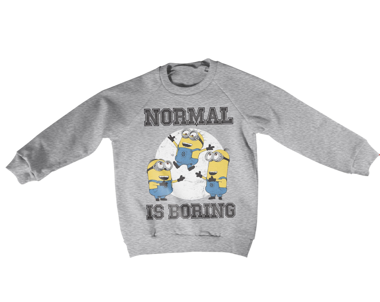 Minions - Normal Life Is Boring Kids Sweatshirt