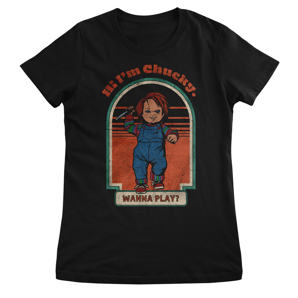 Chucky - Wanna Play? Distressed Girly Tee