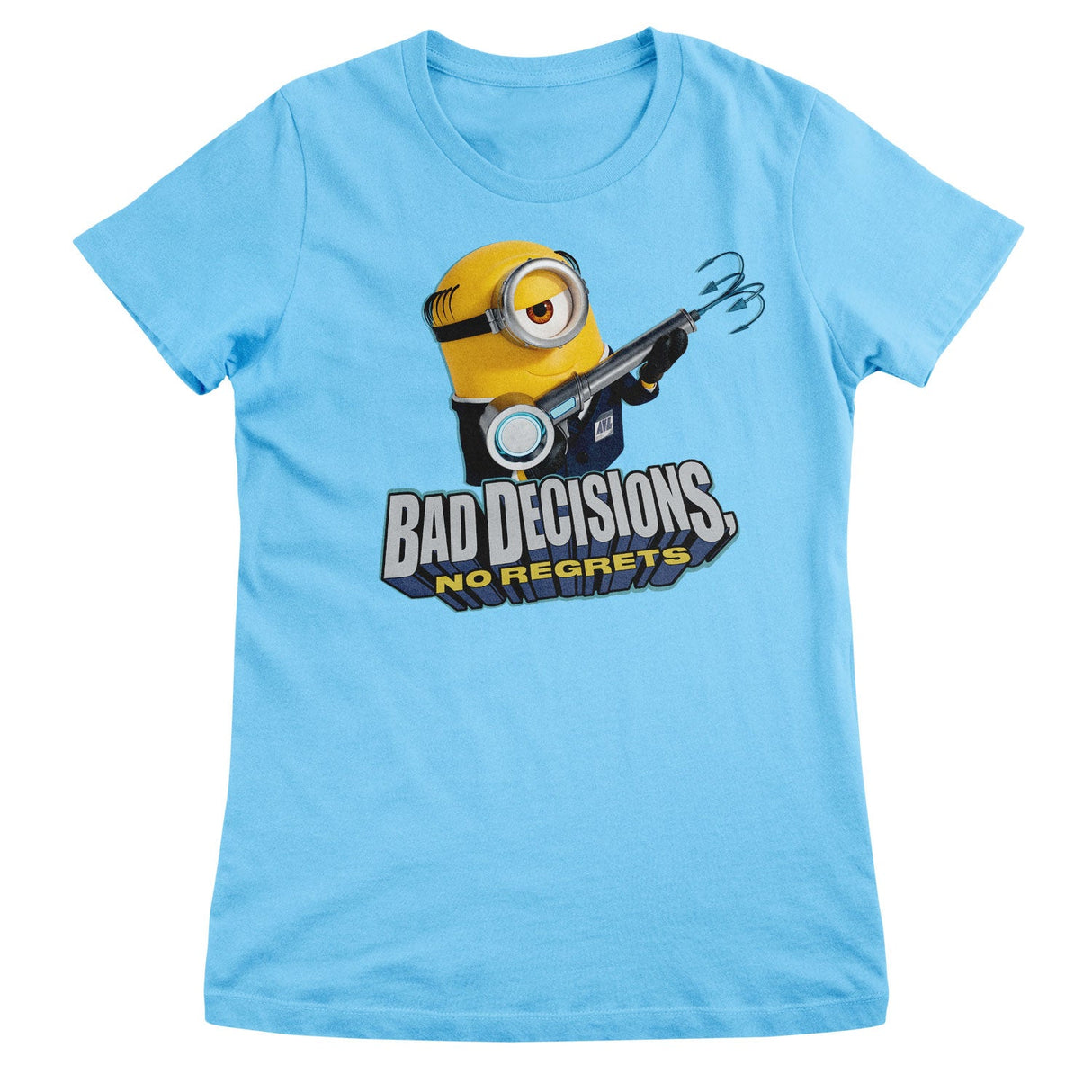 Minions - Bad Decisions No Regrets Girly Tee
