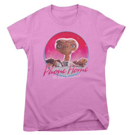 E.T. Phone Home Retro Circle Girly Tee