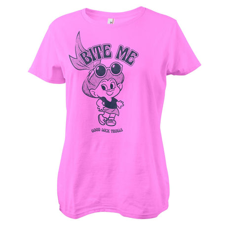 Good Luck Trolls - Bite Me Girly Tee