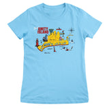 Amity Island Map Girly Tee