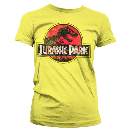 Jurassic Park Distressed Logo Girly Tee