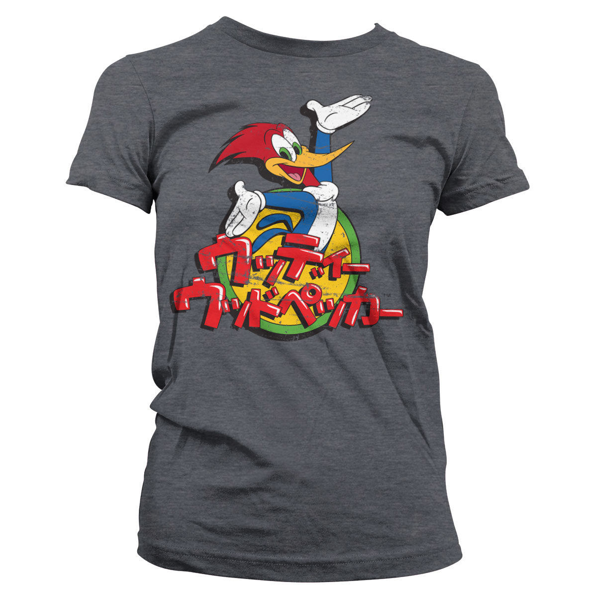 Woody Woodpecker Washed Japanese Logo Girly Tee