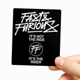 It's Not The Ride - It's The Rider Sticker