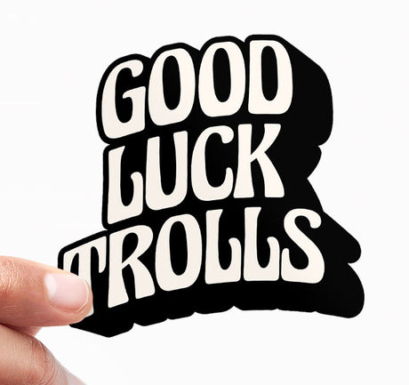 Good Luck Trolls Logotype Sticker